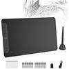 VEIKK VK1060PRO V2 - Tavoletta da disegno grande da 25,4 x 15,4 cm, con 2 rotelle di scorrimento, 6 tasti Express, pennino P05 senza batteria (8192 livelli di pressione), compatibile con
