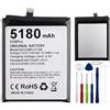 E-yiiviil Batteria di ricambio BAT20M125180 compatibile con DOOGEE S58 Pro con strumenti
