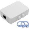 CERRXIAN Switcher di rete Gigabit, switch Ethernet ad alta velocità da 1000 Mbps, selettore Ethernet passivo, isolamento fisico sicuro per reti domestiche e di ufficio (bianco)