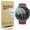 Diruite 4 Pezzi per Amazfit GTR 47mm Vetro Temperato Pellicola Protettiva, HD Protettiva Schermo[9H Durezza Antigraffio][Senza Bolle]
