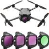 REYGEAK Set di filtri Mini 5 Pro ND per Mini 5 Pro, confezione da 4 accessori per obiettivi droni CPL/ND8/ND16/ND32, vetro ottico HD multi-rivestimento (CPL/ND8/ND16/ND32)