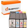 Bubprint 4 Cartucce d'inchiostro compatibili per Canon PGI-1500XL per Maxify MB2000 MB2050 MB2100 MB2150 MB2155 MB2300 MB2350 MB2700 MB2750 MB2755 Multipack BK C M Y