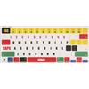 kwmobile Adesivi Tastiera Americana Compatibile con Apple MacBook Air 13.6 M2 (A2681) Touch ID Model - Adesivo Copritastiera Layout Americano QWERTY - Copri Tasti Multicolore