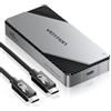 VENTION Custodia M.2 NVMe 40Gbps, Carcasa PCIe in alluminio con ventola intelligente, Cassa SSD senza strumenti per USB4/Thunderbolt, Supporto clav. M/M+B 2230/2242/2260/2280