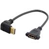 chenyang CY DisplayPort Display Port Maschio a Femmina Cavo di prolunga inclinato di 90 gradi verso il basso