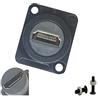 SHANFEILU Connettore HDMI D per montaggio a pannello Extender Serie D-Type HDMI Accoppiatore Adattatore femmina a femmina Convertitore Passa attraverso connettore 3D e 4K con viti