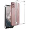 REY Cover in Gel TPU Anti-Shock per Nokia C32 4G - Nokia C22 4G, Morbido Silicone Custodie Protettivo Case, Anti-Scratch, Protettiva Sottile Back Cover