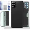 YHX-OU 6.7'' Nero Copribatteria per Samsung Galaxy S20 Plus SM-G985 SM-G985F Copri Batteria Sostituzione Posteriore Ricambio Posteriore Back Cover + Strumento di Installazione