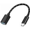 Sooiiyu Adattatore da USB C a USB, Adattatore Cavo OTG USB Tipo C, Compatibile con iPhone 16/15 Pro Max, iPad Pro, MacBook Pro/Air, Samsung Galaxy S24/S23/S22/S21, Huawei