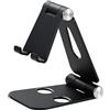cocopar Supporto per monitor da scrivania regolabile Supporto per cellulare in alluminio completamente pieghevole compatibile per smartphone Monitor portatile iPad iPhone 12 Pro Mini Nintendo Switch Tablet
