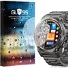 Skyband Compatibile per [3 Pezzo Protettive] 9H Vetro Temperato Pellicole Protettive Compatibile per DEKELIFE Smartwatch Orologio Intelligente Uomo Militare 1.46" G55 (3 Pezzo Protettive)