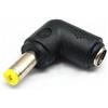 RUITEXUN Adattatore connettore di alimentazione DC 5,5 x 1,7 mm, alimentazione CC a 90 gradi, spina maschio da 5,5 x 1,7 mm a jack femmina da 5,5 x 2,1 mm