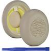 Adhiper Cuscinetti auricolari di ricambio compatibili con Jabra Evolve2 65 (65MS 65UC USB)/Evolve2 40 (40UC 40MS USB)/Elite 45h auricolari Bluetooth in pelle proteica e memory foam (oro)