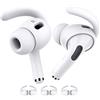Earbudz Ganci per le orecchie antiscivolo, accessori compatibili con Airpod Pro 2, 2a generazione (2022), 3 paia (bianco)