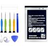 ERYNK AB463446BU - Batteria di ricambio compatibile con Samsung GT-C3520 GT-C3300 E1050 E1070 SGH-E210 E250 E251 E380 con kit di attrezzi