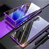 Colala Cover Samsung Galaxy Note 10,Magnetica Custodia[Cornice Metallica][Doppio Vetro Temperato] Adsorbimento Magnetico 360 Gradi Full Body Trasparente Vetro Temperato,per Galaxy Note 10 Cassa - Viola