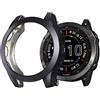 kwmobile Protezione Orologio Compatibile con Garmin Fenix 7X - Cover Lunotto Smartwatch Fitness Tracker Case Silicone grigio