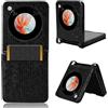 COQUE Adatto per custodia per telefono per ZTE nubia Flip a pois pattern multi-card slot design custodia protettiva-Nero