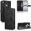 zZjoOoj - Custodia a portafoglio per Oppo Find X8 Pro, in similpelle PU, antiurto con scomparto per carte, chiusura magnetica, funzione di supporto, colore: Nero