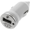 Dragon Trading - Caricabatteria da auto con presa USB, bianco, confezione da 1