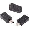 NFHK 3 pz/lotto Micro USB 2.0 a Mini USB 5Pin Maschio a Femmina Estensione Dati Adattatore di Alimentazione, NF-U2-006-MM