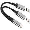 HOYULLI Adattatore USB C Jack Auricolare Caricabatterie (Set di 2) Doppia Presa per iPhone 16 15 Pro DAC Auricolare per Apple iPad Connettore Audio Compatibile con Samsung S24 Splitter AUX Cavo Telefono Auto