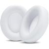 WC Cuscinetti auricolari di ricambio WC Wicked Cushions per Beats Studio Pro | Pelle PU extra spessa e migliorata, schiuma migliorata e adesivo più forte | White