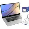 Digi-Tatoo Layout UE/Regno Unito: protezione per tastiera compatibile con Huawei Matebook X Pro/Matebook 14 (2024)/Matebook D14 (2023~2024)/Matebook 13s 14s 16s, custodia protettiva trasparente ultra sottile per