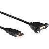 RICABLE Custom 11256 (20 pz x 0,2 mt) Cavo USB 2.0 A/B da Pannello in Rame OFC