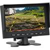 VSG Monitor di retromarcia PROFI da 7" / 12-24 volt/linee di distanza/mirroring dell'immagine / 2 ingressi video/ritardo di spegnimento/e-approval/alimentazione della telecamera/serie PREMIUM