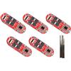 TECNOIOT 5pcs 5S 25A 21V Li-ion Lithium 18650 Charge BMS PCM Batterie Protection Board + 5pcs Nickel Strip