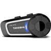 THOKWOK Interfono Moto Bluetooth, TK-X4 Auricolare Casco Moto per 6 Motociclisti, Kit Mano Libera con Bluetooth 5.1/Stereo Hi-FI/Condivisione Musica, Comunicazione Sistema per motoslitta