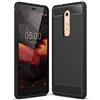 Cruzerlite Custodia per Nokia 5.1 Custodia, Carbon Fiber Shock Absorption Slim TPU Cover per Nokia 5.1 (Black)