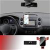 KUNGKIC Supporto per cellulare compatibile con Volkswagen VW Tiguan 2012 - 2016 Air Vent, supporto per telefono da auto regolabile, adatto per telefono da 4 a 6,2 pollici (rosso)