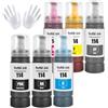 ASEKER 114 Inchiostro Compatibile per Epson EcoTank ET-8550 ET-8500 Stampante 6 Colori Multipla (BK/PBK/C/M/Y/GY)