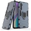 MaiJin Compatibile con Realme XT, X2 Cover, Custodia Armor Anello Cavalletto (Funziona con Il Supporto Magnetico per Auto) Case Paraurti per Oppo Realme XT, Realme X2 (Blu Navy)