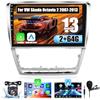 Inefala Autoradio per VW Skoda Octavia 2 (2007-2013) Android 15 (2+64GB) 10,1 Pollici Car Radio con Wireless CarPlay Android Auto GPS Bluetooth WIFI FM RDS Comandi al Volante Telecamera Posteriore