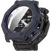 MELEJIA Cover per Amazfit T-Rex 3 Pro 48MM, Custodia con Protettore Schermo, Chiarissimo Morbido TPU Pellicola Protettiva Case, Roteggi Schermo in TPU Custodia [Ultra Sottile] - Bleu