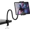 Oilcan Supporto Tablet Tavolo, Collo di Cigno Porta Tablet Scrivania Letto con Braccio Lungo in Metallo, per iPad Pro 12.9 Air Mini, Galaxy, Switch, Lenovo, iPhone 13 Pro Max ecc (4-13 pollici)