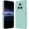 RankOne Custodia per HONOR Magic5 Pro 5G (6.81 Inches) Cover Morbida in Silicone TPU - Ciano chiaro