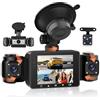 Rimoody Dash Cam Auto 4 Canali 360°, 4 Telecamere 1080P Anteriore Posteriore Sinistra Destra, 2.4 Pollici IPS Schermo, Visione Notturna IR, Registrazione Loop, G-Sensore, Monitoraggio Parcheggio 24H