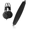 XBERSTAR Cuscino di ricambio compatibile con cuffie AKG K52 K72 K92 K77 K511 K512 K514 (copertura per fascia)