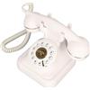 Vikye Telefono Fisso retrò, Telefono Vintage Vecchio Stile con Pulsante Grande, Telefono Fisso retrò Antico per Ufficio Arredamento Casa