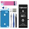 TOPGOBAT Ricambio per iPhone 6, batteria 3500 mAh ad alta capacità per iPhone 6 modello A1586 A1589 A1549 con kit di attrezzi di ricambio