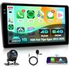 Inefala 4+64G Autoradio per Fiat Egea 2015-2020 Android 15 mit 9'' In-Cell Schermo Soporta Wireless Carplay und Android Auto Mirror Link Radio FM/RDS GPS WIFI Bluetooth SWC Telecamera Posteriore
