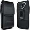 DINGFENG Porta Cellulare da Cintura Portatelefono da Cinta Custodia Telefono con Clip Marsupio Fondina Cover Borsa Case Protettiva di Tela Oxford Compatibile 3,5-4,0 Pollici fondina porta cellulare nero
