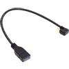 chenyang Cavo USB C OTG Da USB C a USB 3.0 OTG Cavo dati prolunga angolato a forma di U da 180 gradi 30cm
