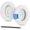 YunYiYi Cuscinetti di ricambio in pelle proteica, compatibili con cuffie Bose QuietComfort 35 QC35 QC35ii QC45 QC25 QC15/SoundLink SoundTrue Around Ear AE2 AE2i AE2W (bianco)