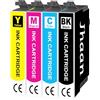 Jhaan 502 502XL Compatibile con Epson 502 XL Compatibile con Epson XP-5150 XP-5150 XP-5105 XP-5100 WF-2860 WF-2880 WF-2865 WF-2885 WF-2860DWF WF-2865DWF Stampante (nero, ciano, magenta, giallo)