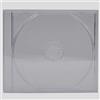 Dragon Trading - Custodie singole trasparenti per CD, DVD, Blu-Ray, 10,4 mm, per 1 disco, con vassoio trasparente, confezione da 5